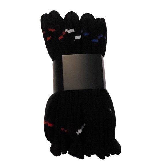 True Religion MenS Half Cushion Crew Athletic Socks 10 Pack Black White - Picture 3 of 5